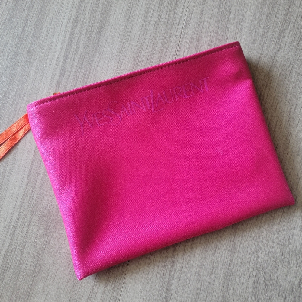 YSL Pink Yves Saint Laurent Cosmetic Pouch